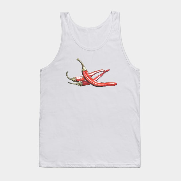 Hot Chili Peppers Tank Top by LittleAmyLiz